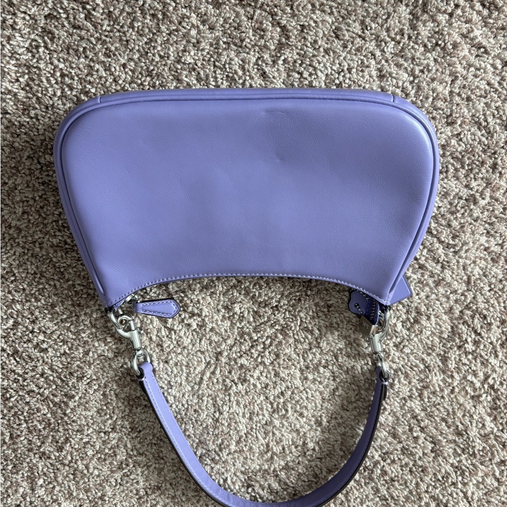 Coach Purple Leather Crossbody Teri Bag - Picture 3 of 5